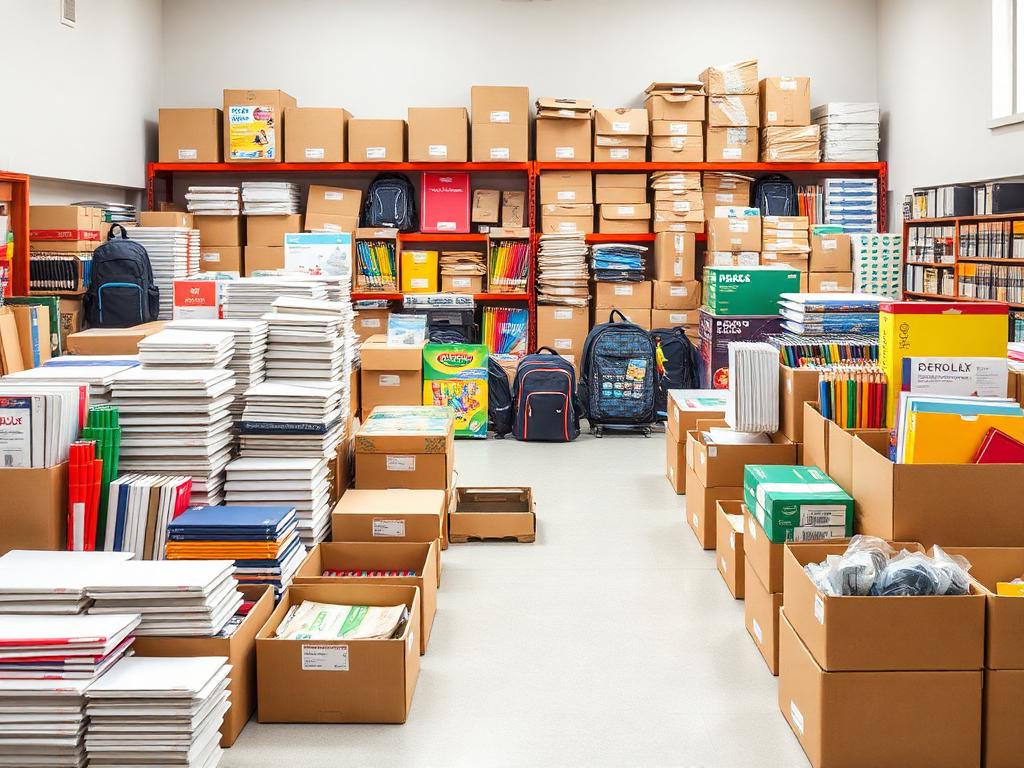 Institutional school supply assortment for large orders