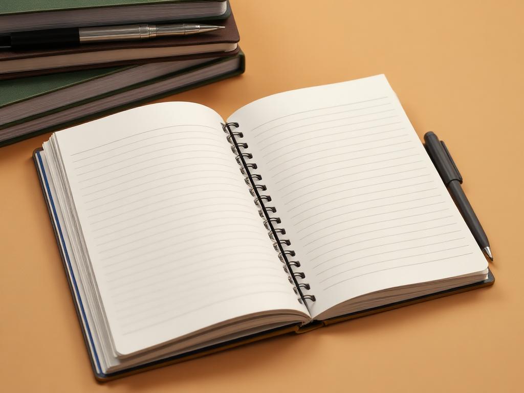 Open spiral notebook with pen, ready for everyday writing